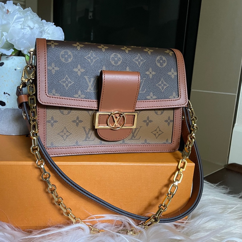 Louis Vuitton Dauphine MM in reverse monogram